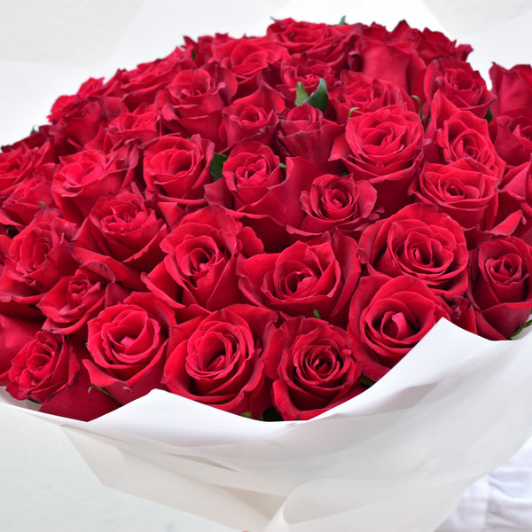 51 Red Rose Bouquet | 50 Red Roses | Flower Station