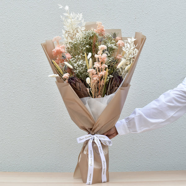 Rustic Protea Dried Bouquet | Flower Station